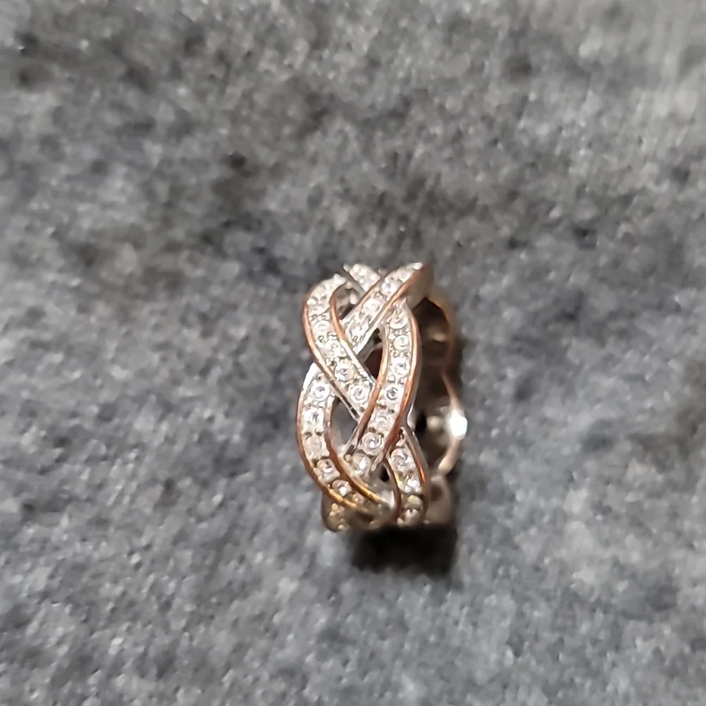 Crystal infinity ring Size 6 - Picture 4 of 4